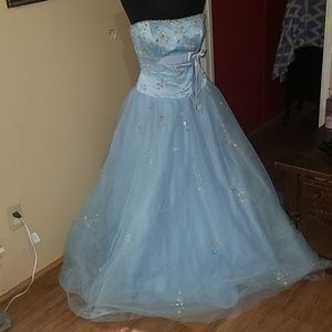 Stunning Sky Blue Princess Formal